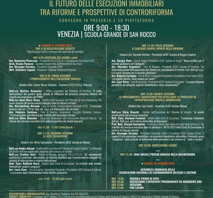 Il Futuro delle Esecuzioni Immobiliari: Tra Riforme e Prospettive di Controriforma